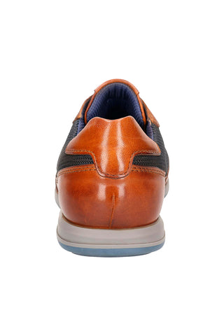 Scarpe Senza Lacci Cuoio e Blu Bugatti 315A9Q634069