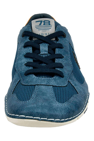 Bugatti 324A7P065000 Blaue Casual Schnürschuhe mit seitlichem Logo
