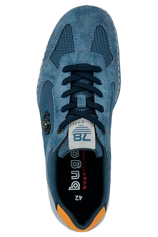 Bugatti 324A7P065000 Blaue Casual Schnürschuhe mit seitlichem Logo