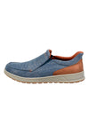 Bugatti AFB695500 Blaue Loafer mit Gummizug