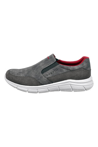 Dunkelgraue Loafer mit roten Details BUGATTI 345AFA645500