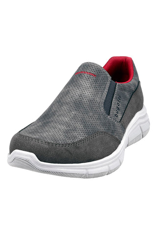 Mocassini Grigio Scuro con Dettagli Rossi BUGATTI 345AFA645500