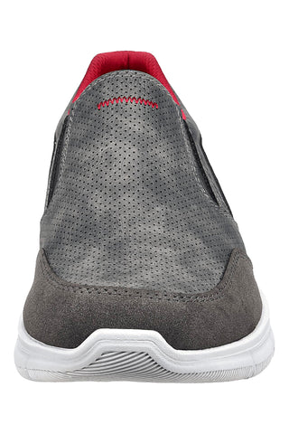 Mocassini Grigio Scuro con Dettagli Rossi BUGATTI 345AFA645500