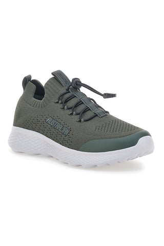 Militärgrüne Sneakers mit Mesh-Obermaterial und Memory-Effekt AUSTRALIAN AU25M107