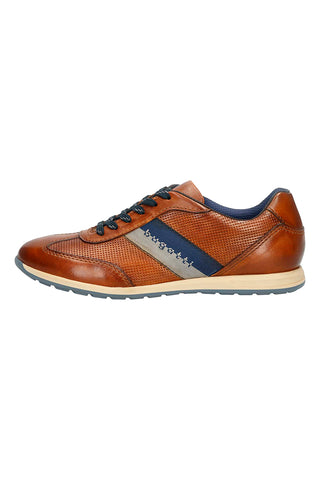 Cognacfarbener Schnürschuh mit Obermaterial aus Leder BUGATTI 311A9Q05