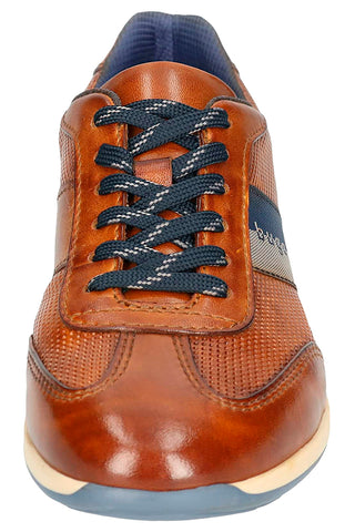 Cognacfarbener Schnürschuh mit Obermaterial aus Leder BUGATTI 311A9Q05