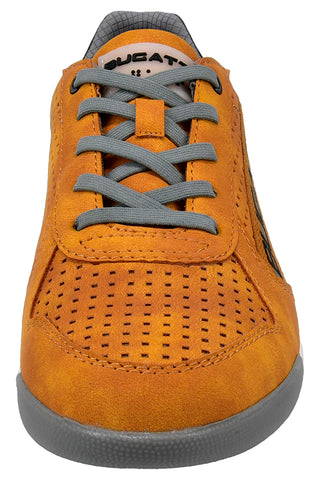 Gelbe Schnürschuhe mit Obermaterial aus perforiertem Leder BUGATTI 321A3801