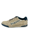Sandfarbene Schnürschuhe mit Obermaterial aus perforiertem Leder BUGATTI 321A3801