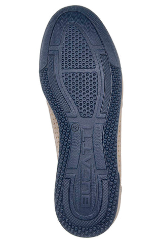 Sandfarbene Schnürschuhe mit Obermaterial aus perforiertem Leder BUGATTI 321A3801