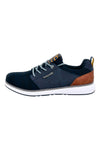 Dunkelblaue Sneakers mit braunen Details BUGATTI 321A3C61