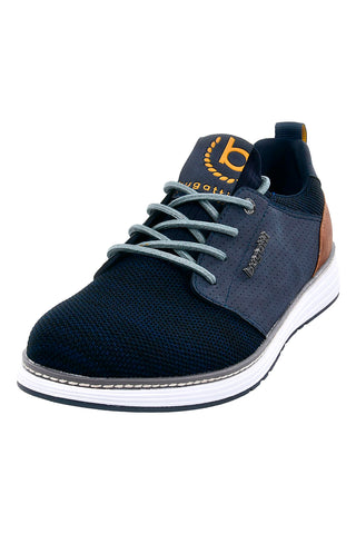 Dunkelblaue Sneakers mit braunen Details BUGATTI 321A3C61