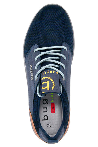 Dunkelblaue Sneakers mit braunen Details BUGATTI 321A3C61