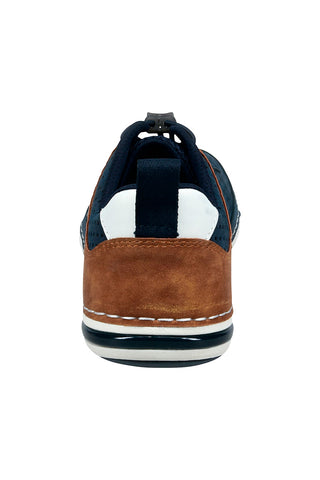 Dunkelblaue Schnürschuhe mit perforiertem Obermaterial BUGATTI 321ASG03