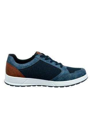 Blaue Schnürschuhe mit Obermaterial aus Leder BUGATTI 331AFB056900