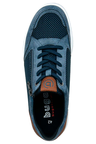 Blaue Schnürschuhe mit Obermaterial aus Leder BUGATTI 331AFB056900