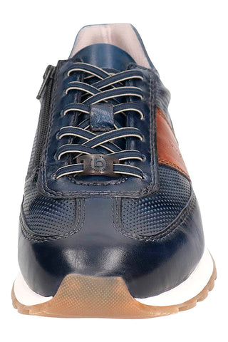 Blaue Schnürschuhe mit perforiertem Obermaterial aus Leder BUGATTI 331ARX01