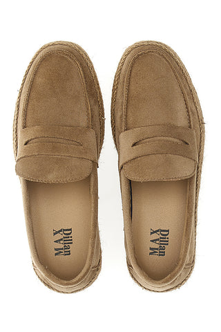 Mocassini Khaki con Dettaglio in Corda MAX DILLAN IY80013
