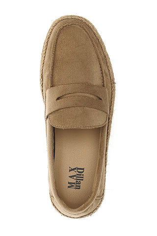 Mocassini Khaki con Dettaglio in Corda MAX DILLAN IY80013