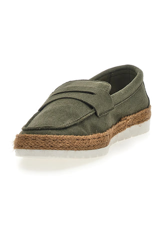 Mocassini Verdi con Dettaglio in Corda MAX DILLAN IY80013