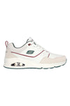 Beigefarbene Sneakers mit luftgepolsterter Skech-Air-Zwischensohle SKECHERS Uno - Retro One