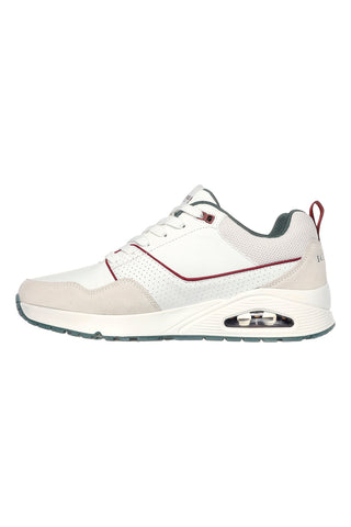 Beigefarbene Sneakers mit luftgepolsterter Skech-Air-Zwischensohle SKECHERS Uno - Retro One