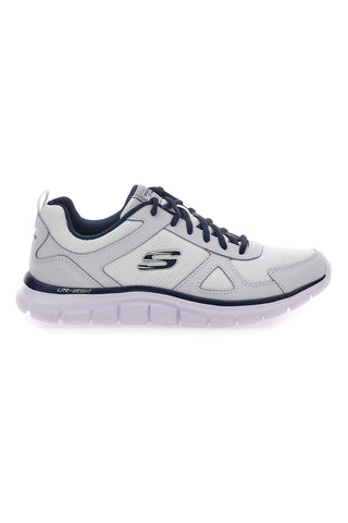 SKECHERS TRACK Fitnessschuhe mit Obermaterial aus grünem Leder und Mesh