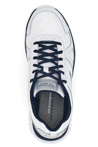 SKECHERS TRACK Fitnessschuhe mit Obermaterial aus grünem Leder und Mesh