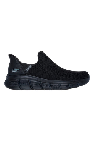 Schwarze vegane Sneakers Skechers Slip-ins: BOBS B FLEX RESILIENT EDGE