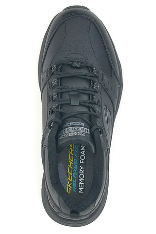 Scarpe da Trail Nere con Tomaia in Pelle SKECHERS Relaxed Fit: Oak Canyon - Redwick