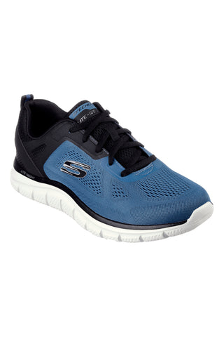 SKECHERS TRACK BROADER Vegane Fitnessschuhe in Blau und Schwarz