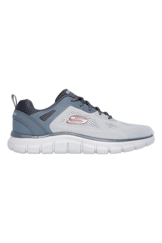 SKECHERS TRACK BROADER Vegane Graue Fitnessschuhe