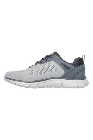 SKECHERS TRACK BROADER Vegane Graue Fitnessschuhe