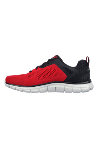 SKECHERS TRACK BROADER Vegane rote Fitnessschuhe
