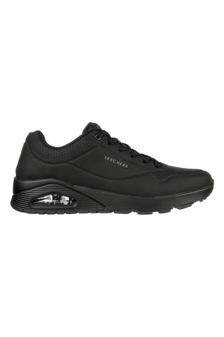 Schwarze Sneakers mit luftgekühlter Memory Foam-Einlegesohle SKECHERS Uno - Stand On Air