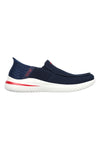 Marineblaue vegane Skechers Slip-In-Sneakers: Delson 3.0 - Cabrino