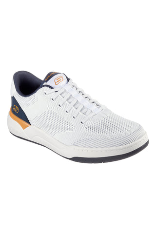 Sneakers Vegane Bianche con soletta Air-Cooled Memory Foam Skechers Relaxed Fit: Corliss - Dorset