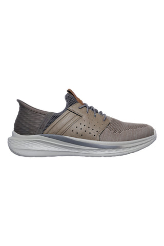 Skechers Slip-ins RF: Slade – Ocon Vegan Taupe Slip-on Sneakers
