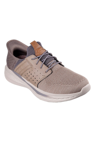Skechers Slip-ins RF: Slade – Ocon Vegan Taupe Slip-on Sneakers