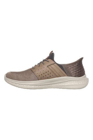 Skechers Slip-ins RF: Slade – Ocon Vegan Taupe Slip-on Sneakers