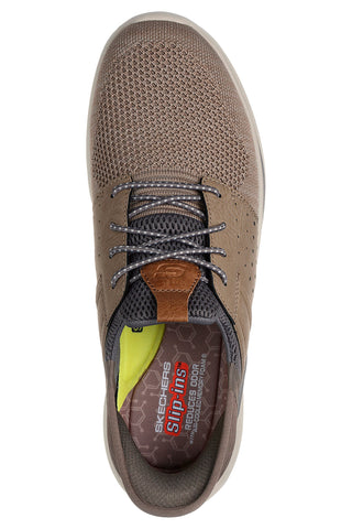 Skechers Slip-ins RF: Slade – Ocon Vegan Taupe Slip-on Sneakers