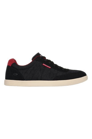 Schwarze Schnürschuhe mit Memory Foam-Innensohle SKECHERS PLACER VINSON