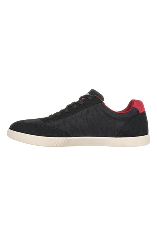 Schwarze Schnürschuhe mit Memory Foam-Innensohle SKECHERS PLACER VINSON