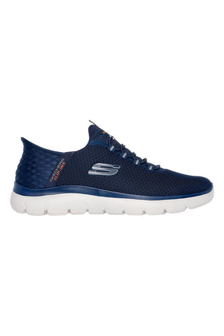 Skechers Hands Free Slip-Ins Wide Fit Blaue Sneakers: Summits - Hohes Sortiment