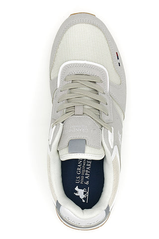 Graue und weiße Turnschuhe US POLO CLUB BRIGHTON MIX
