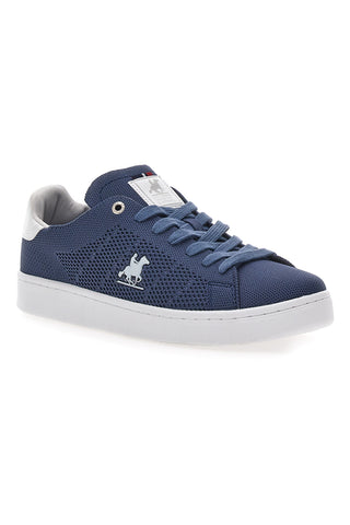 Blaue Sneakers mit blauen Schnürsenkeln US POLO CLUB EMPIRE KNIT