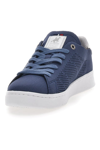 Blaue Sneakers mit blauen Schnürsenkeln US POLO CLUB EMPIRE KNIT