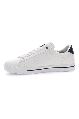 Weiße Sneakers mit kontrastierenden blauen Details US POLO CLUB SUMMY LTX