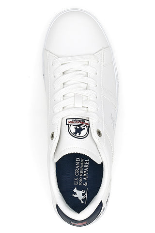 Weiße Sneakers mit kontrastierenden blauen Details US POLO CLUB SUMMY LTX