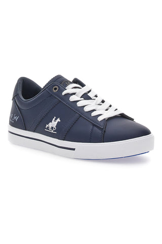 Marineblaue Sneakers U.S.G.POLO SUMMY LTX mit weißen Schnürsenkeln