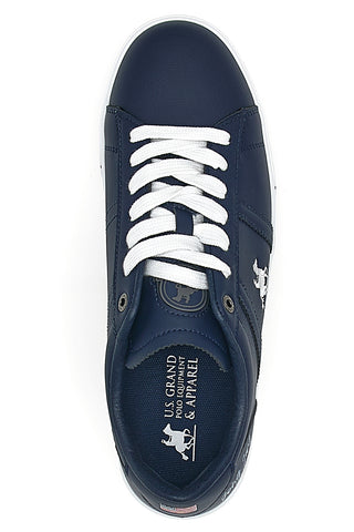 Marineblaue Sneakers U.S.G.POLO SUMMY LTX mit weißen Schnürsenkeln